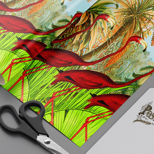 Flamingo Swagger Wrapping Paper Sheets Set of 3 sheets